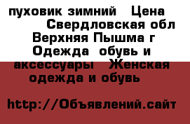 пуховик зимний › Цена ­ 1 000 - Свердловская обл., Верхняя Пышма г. Одежда, обувь и аксессуары » Женская одежда и обувь   